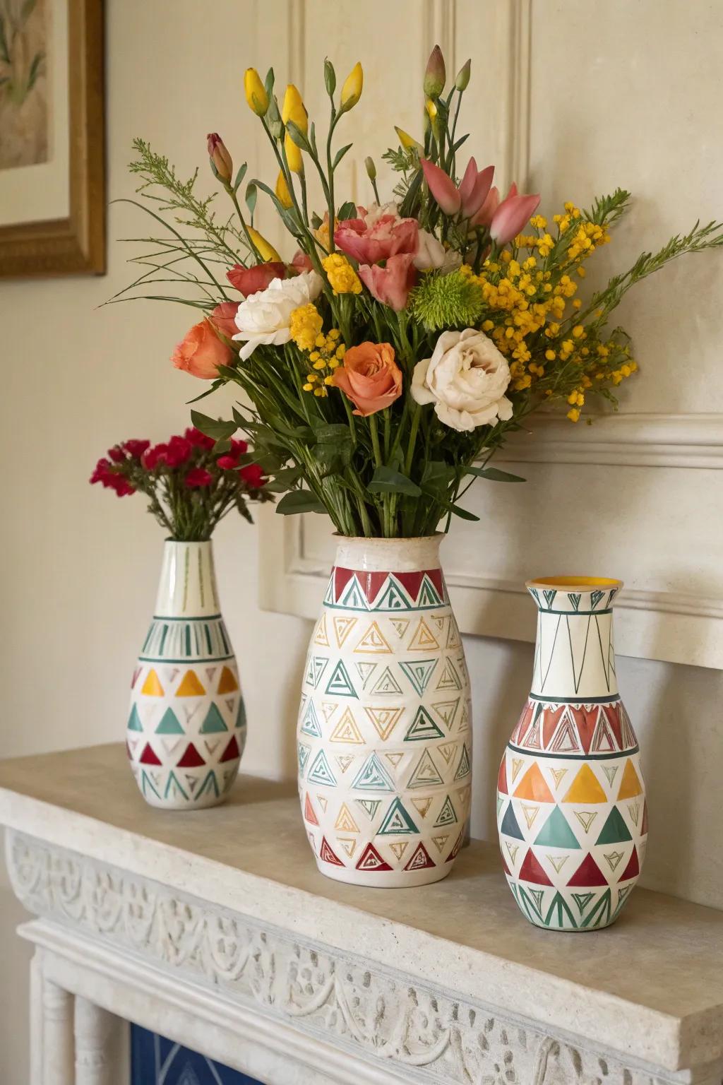 Artistic vases bring style and nature together.