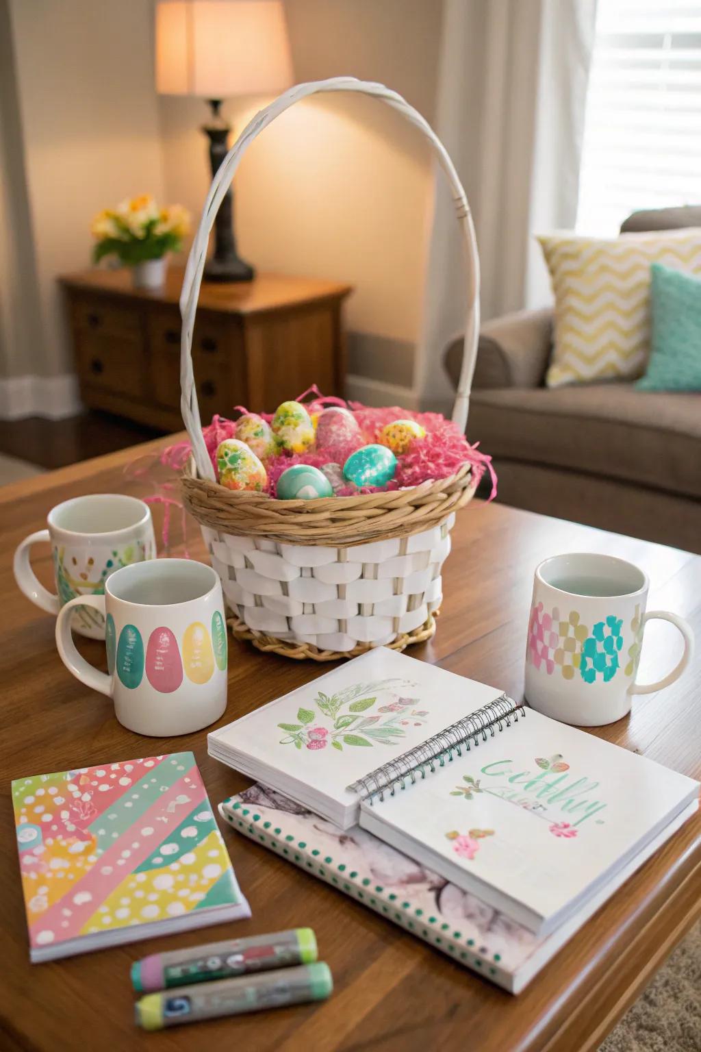 Personalized treasures make for a thoughtful Easter basket.