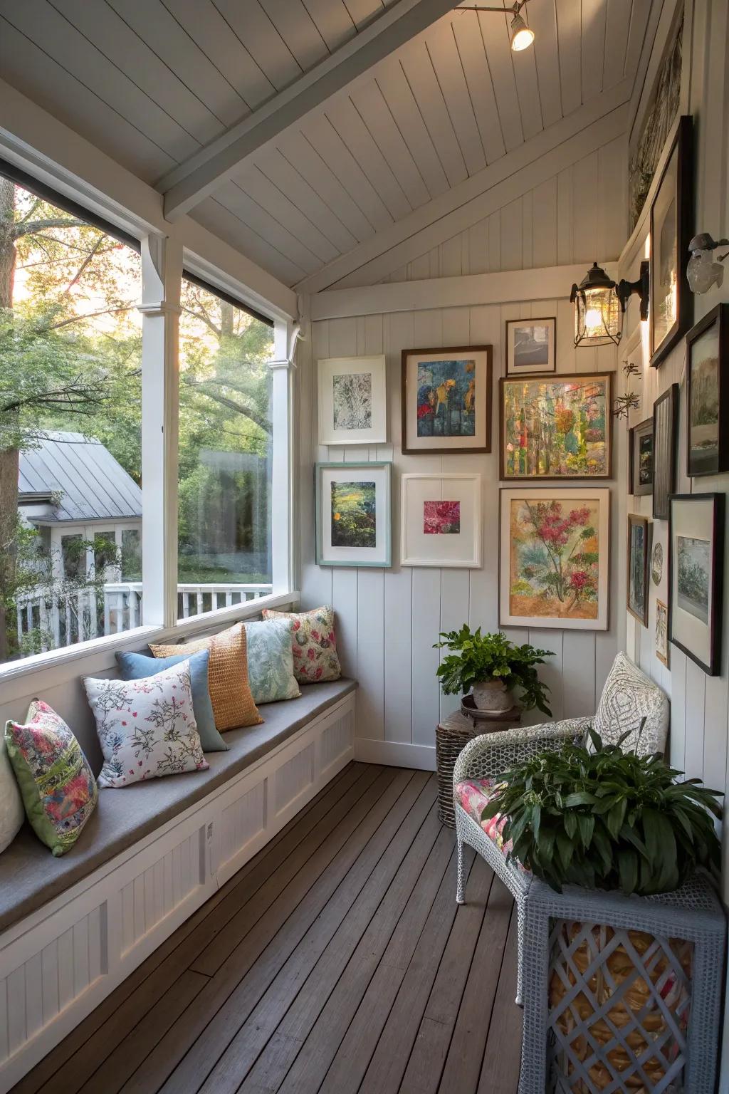 Enhance your porch with artistic flair.