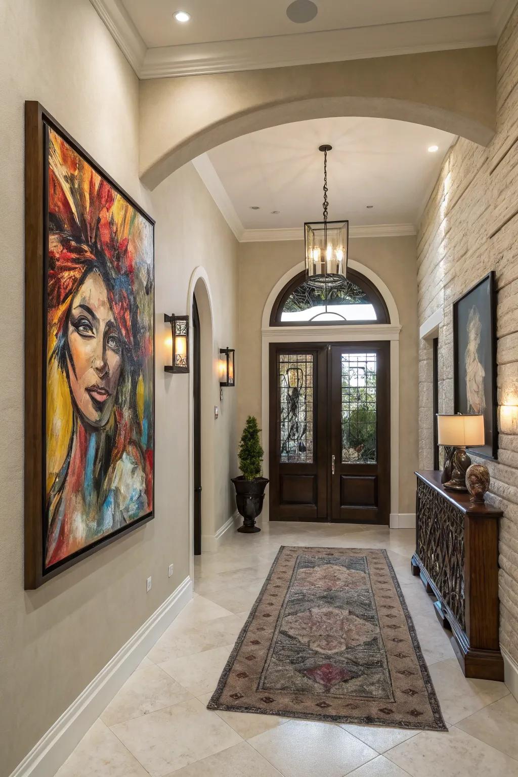 Bold artwork sets the tone and adds personality.