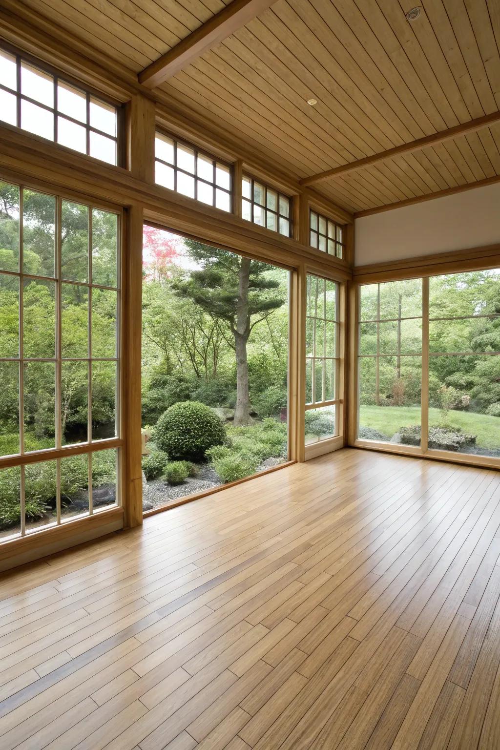 Bamboo flooring offers an eco-friendly and stylish option for conscious homeowners.