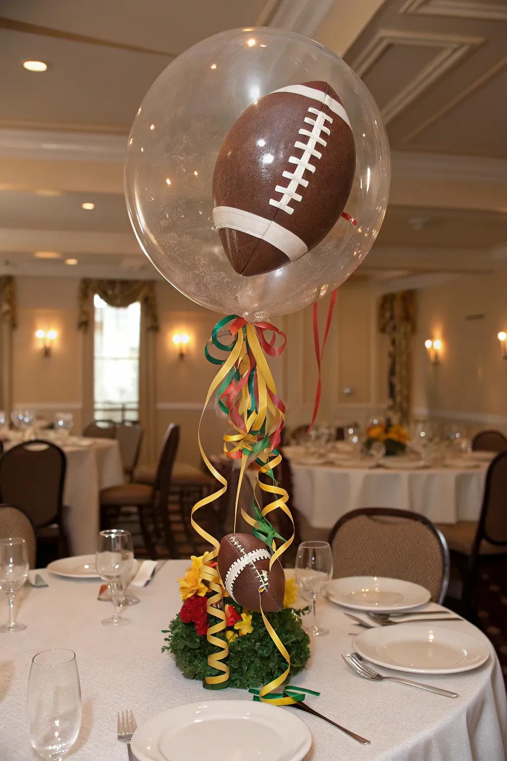 Ensure stability with a clear base for your balloon centerpiece.