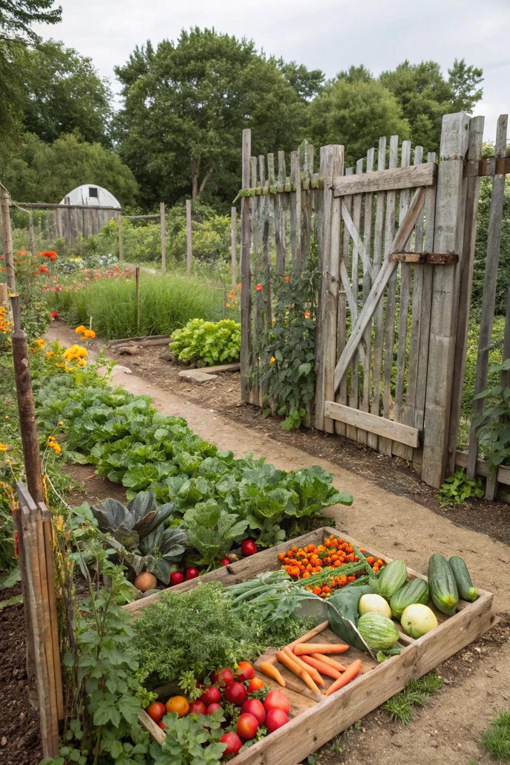 Functional gates combine practicality and protection for your garden.