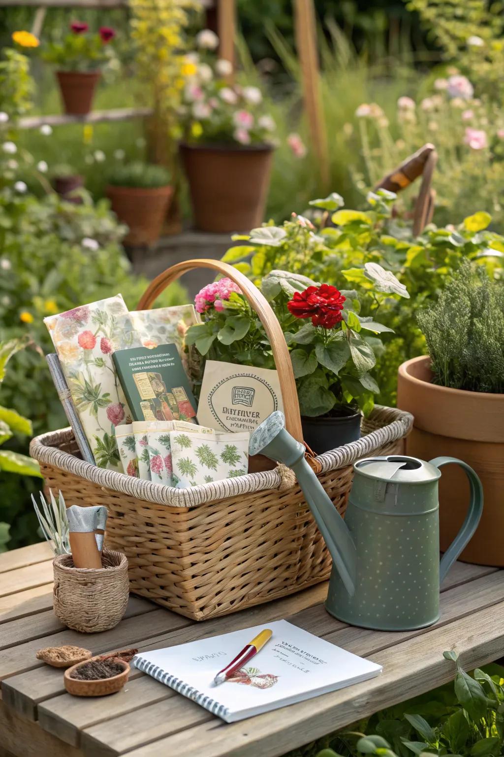 A gardener's dream basket for mom.