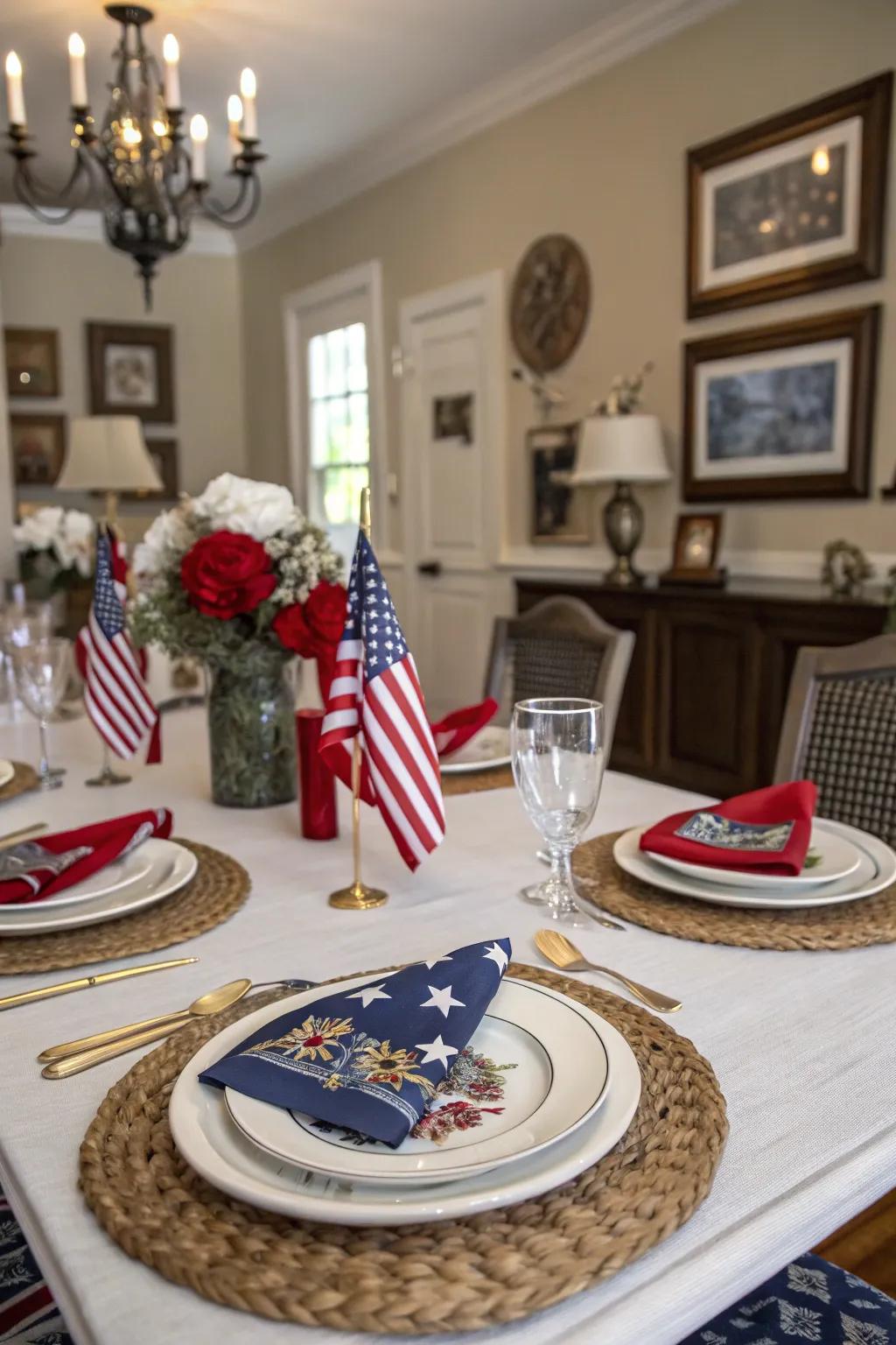 Themed table settings for a cohesive look.
