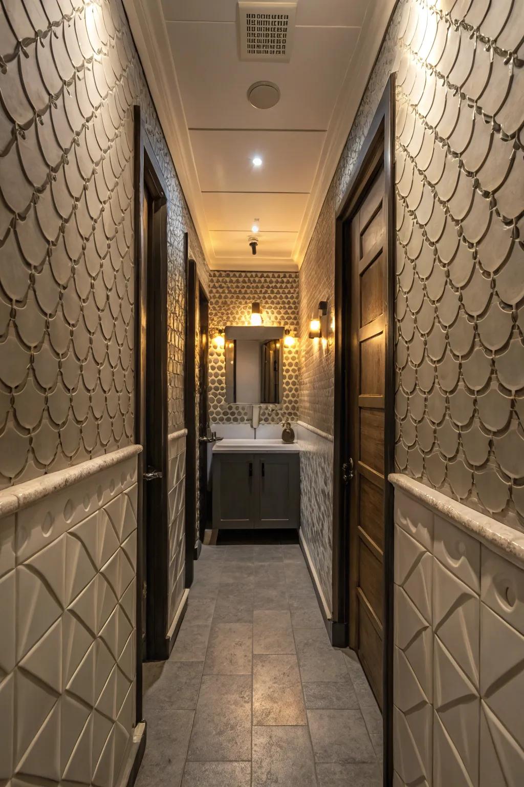 Textures add dimension and intrigue.