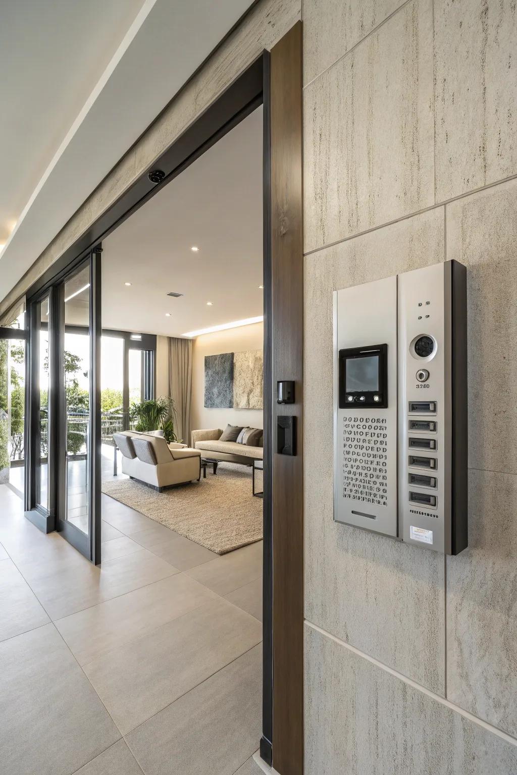 Modern intercom designs blend seamlessly with contemporary decor.