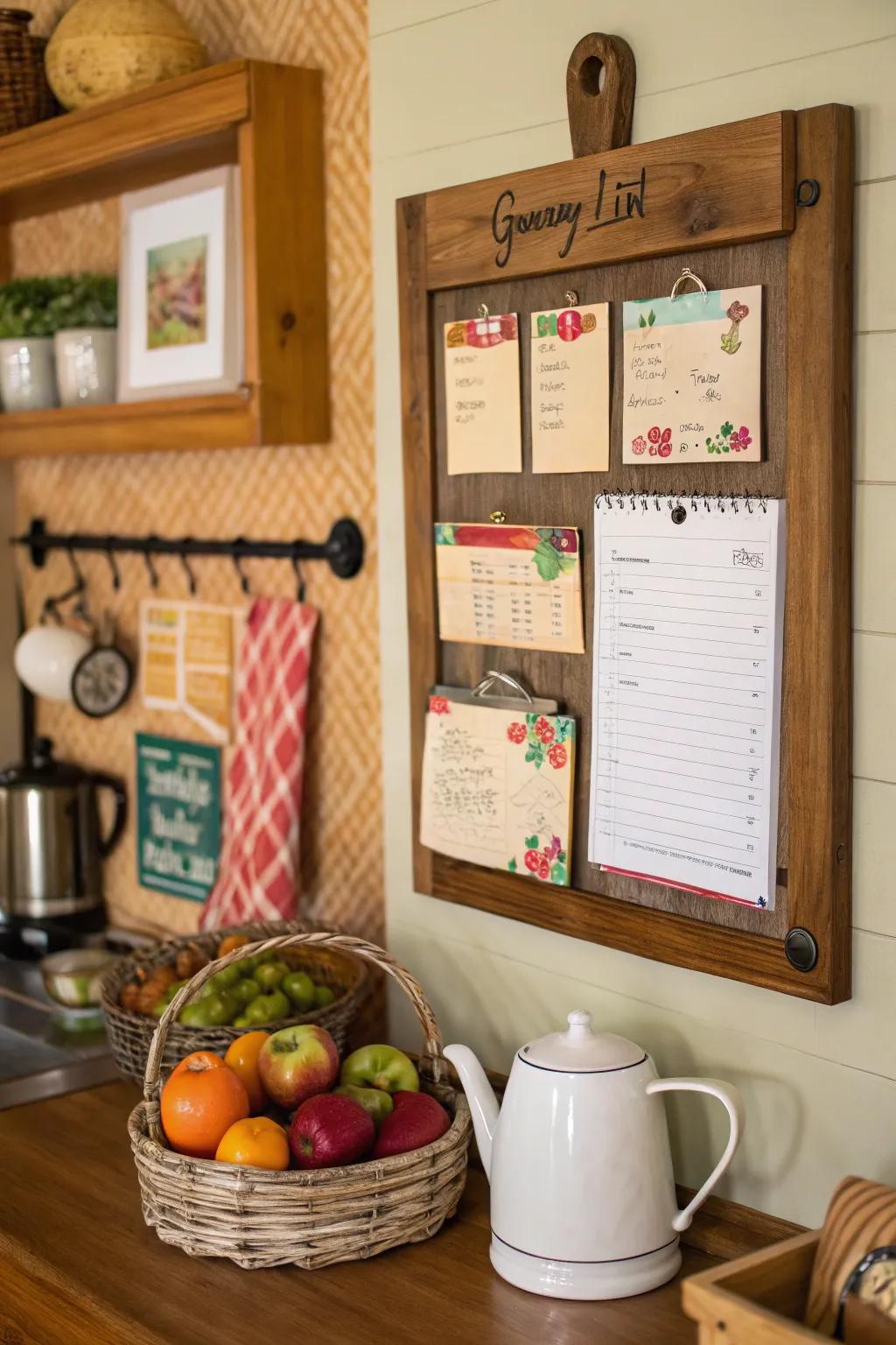 Streamline your shopping with this handy grocery list setup.