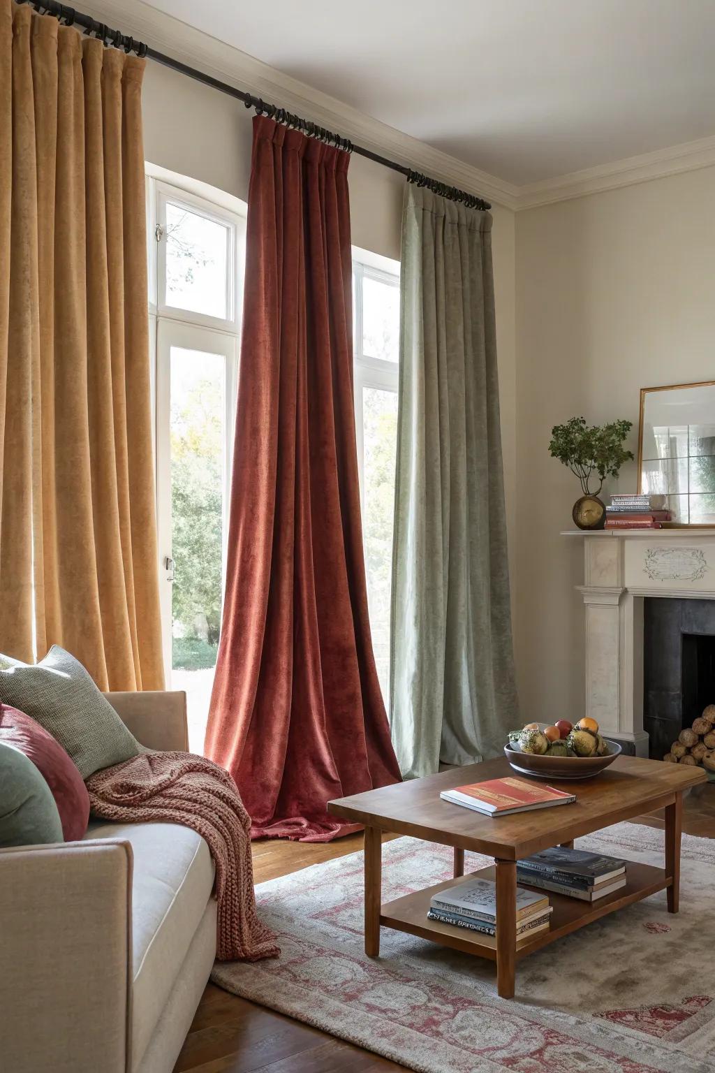 Textured fabrics elevate the visual appeal and comfort of your living room.