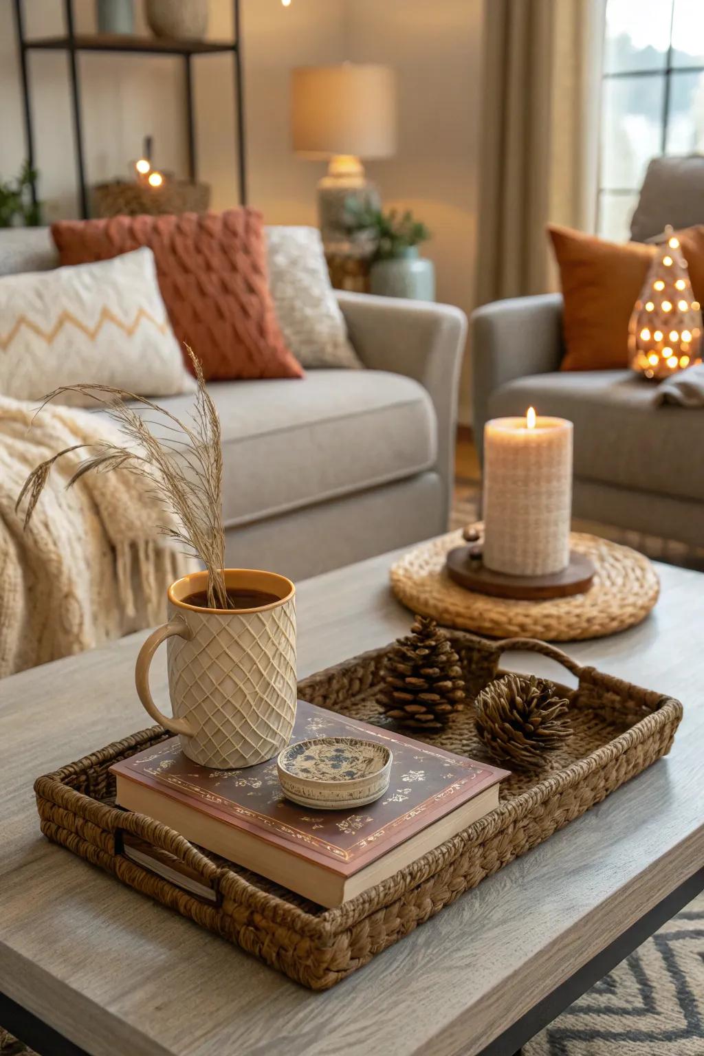 Warm tones create a welcoming vibe in any living space.