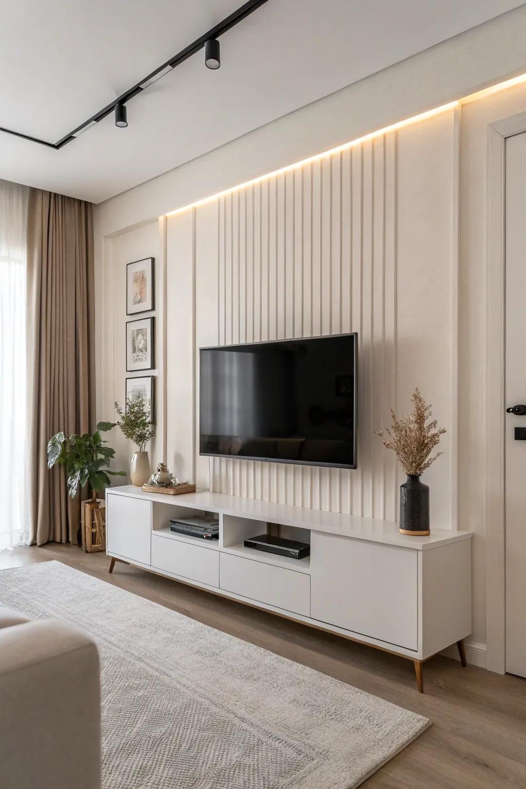 Minimalist elegance creates a peaceful and modern atmosphere.