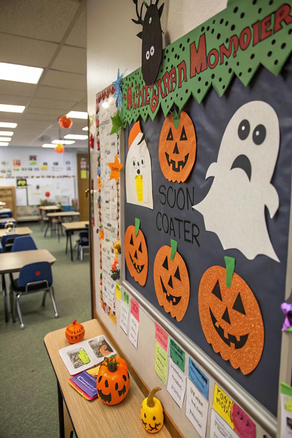 Seasonal monster decorations that keep the classroom engaging and festive.