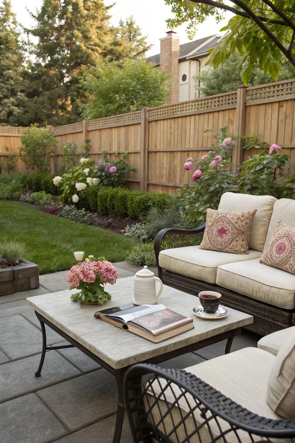 Relax in style with comfortable and durable outdoor seating.