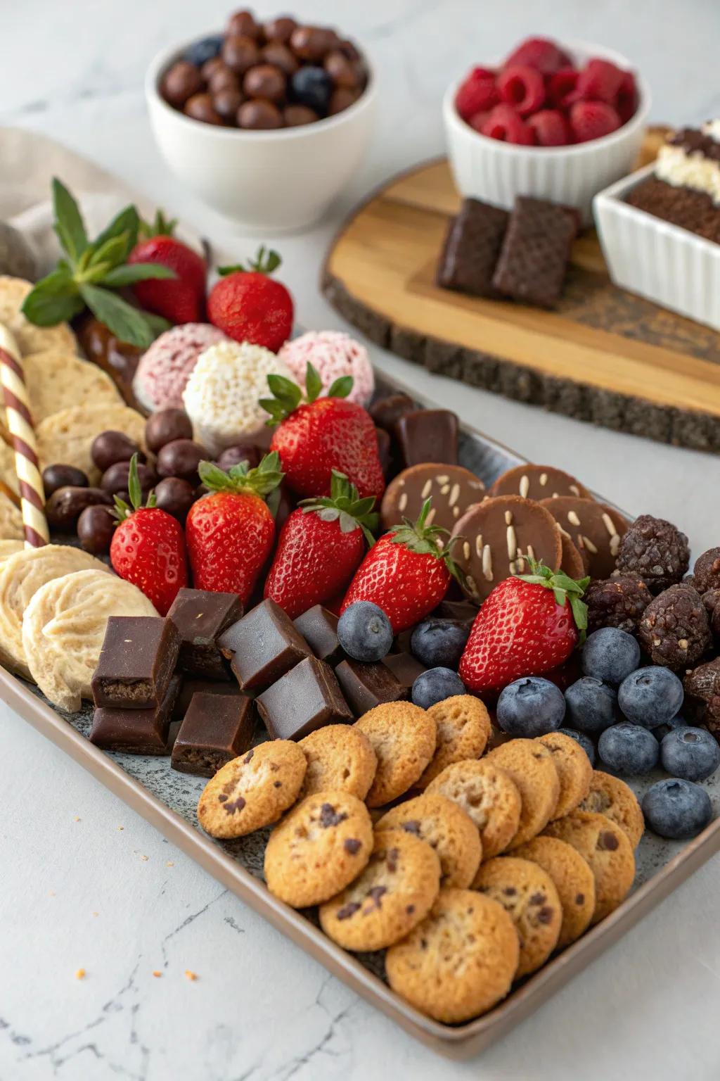 A tempting array of sweets perfect for dessert lovers.