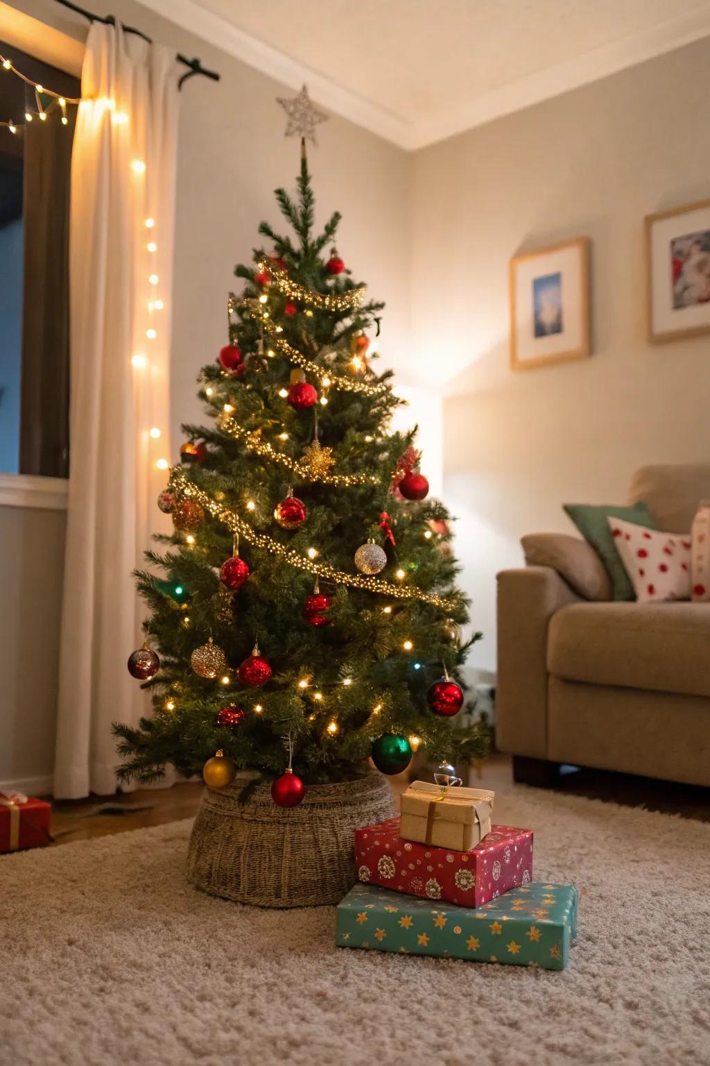 A toddler-sized tree perfect for little decorators.