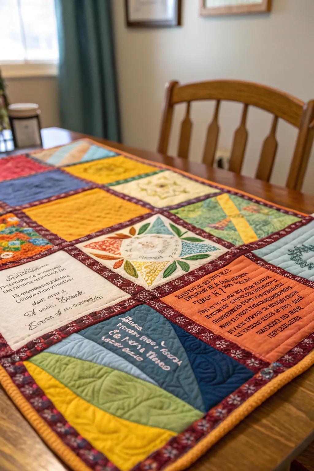 A quilt that wraps you in cherished memories.