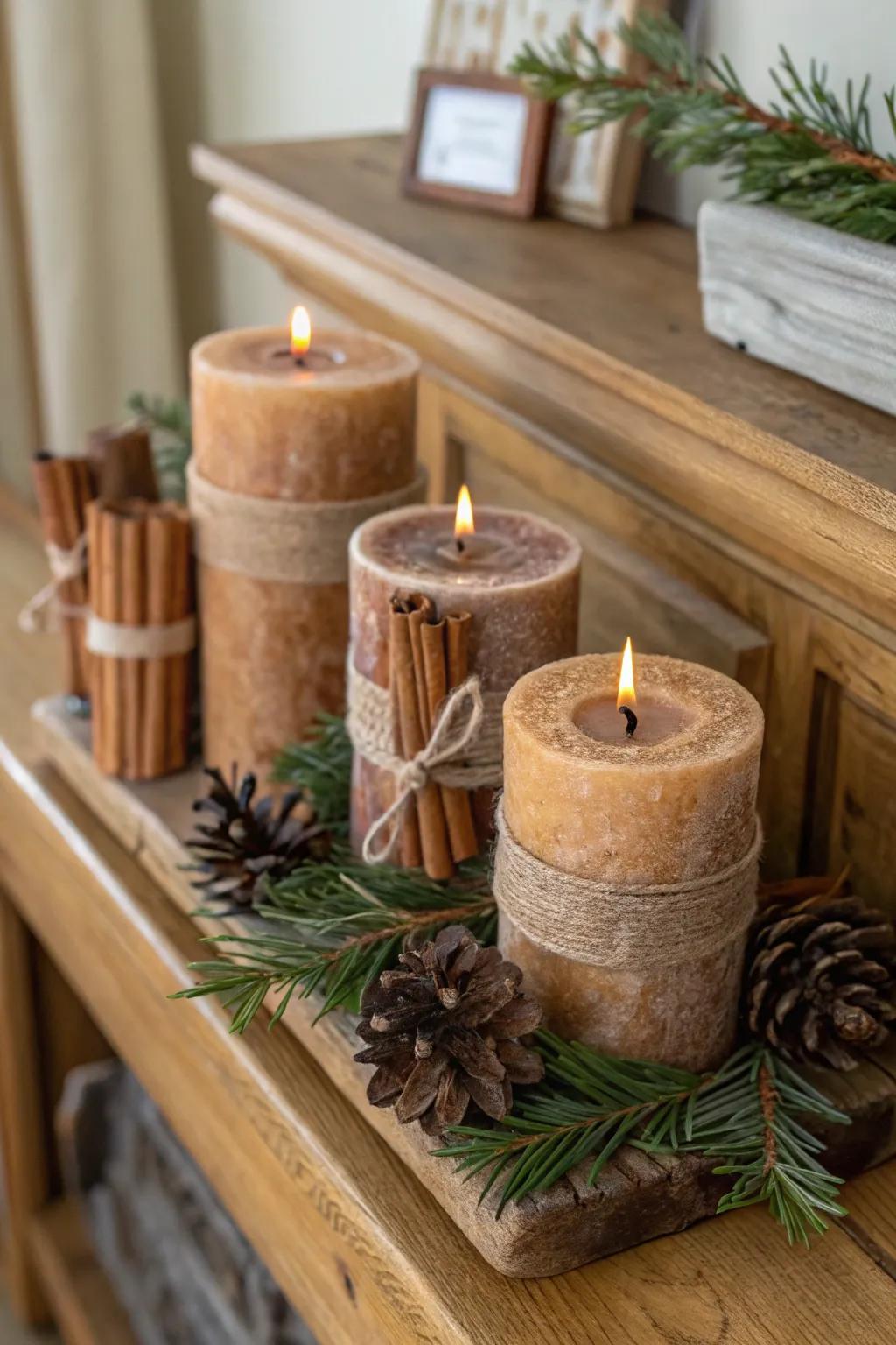 Candles that bring the warmth of Yule into any home.