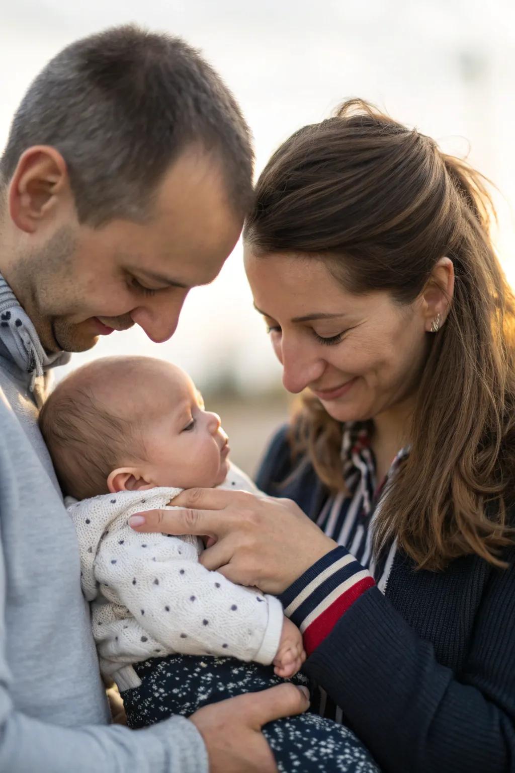 Capturing the loving embrace of family.