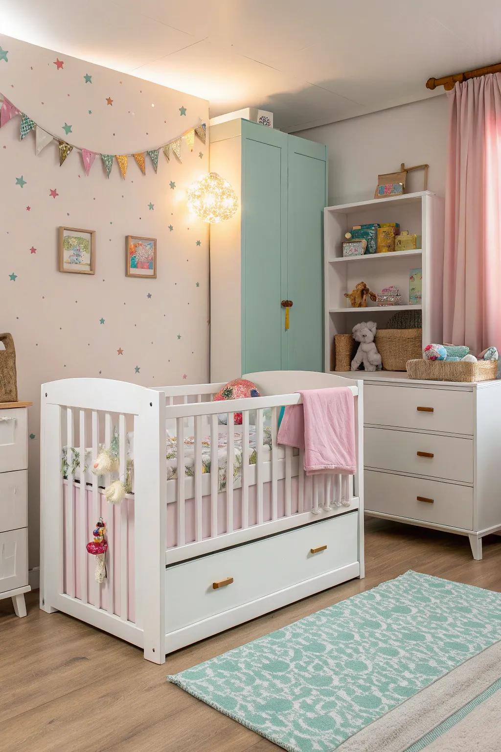 Multifunctional furniture adapts as your child grows, providing longevity.