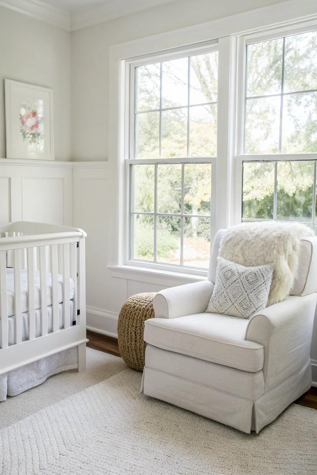 A cozy seating area invites comfort and relaxation.