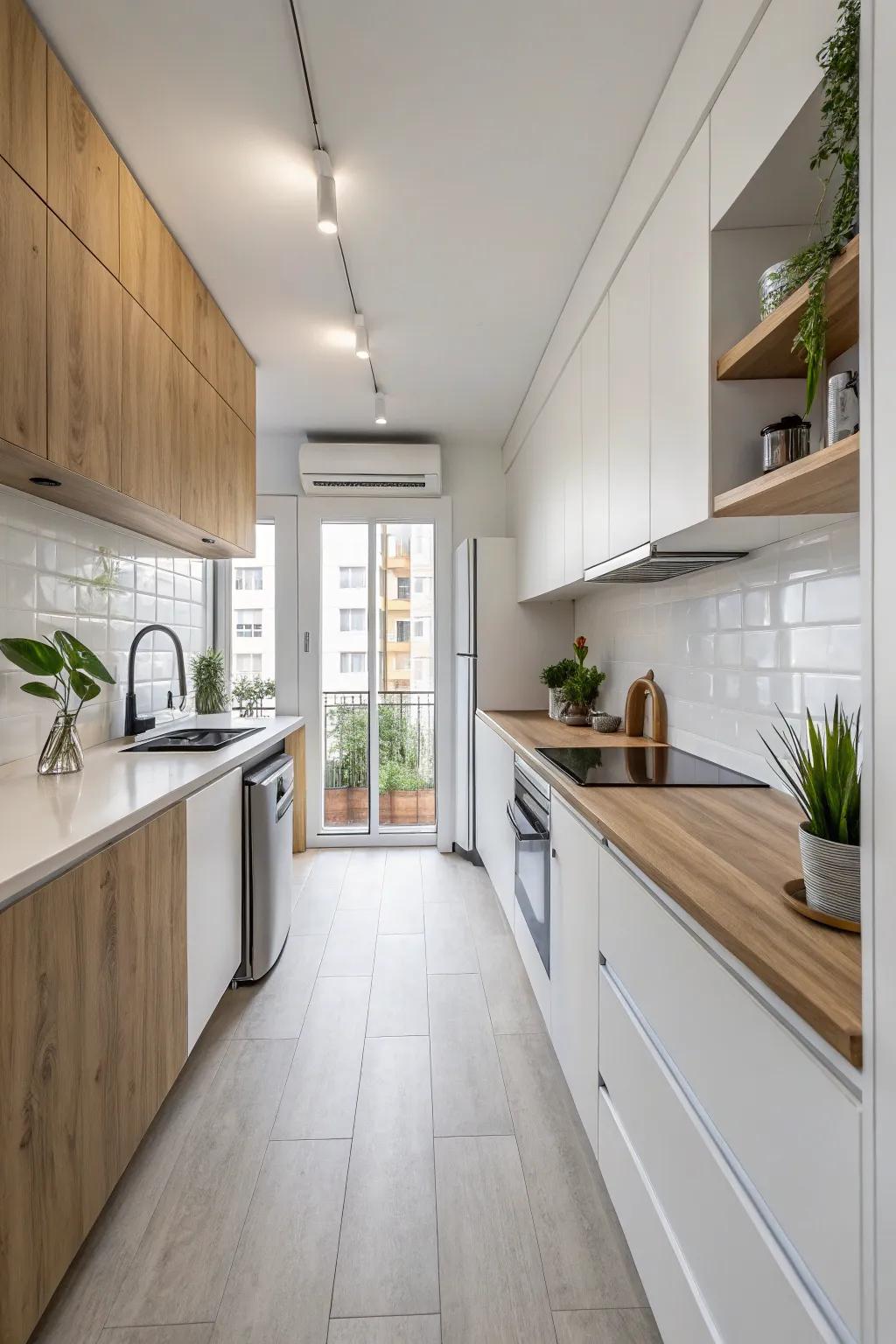 Minimalistic design keeps your kitchen sleek and organized.