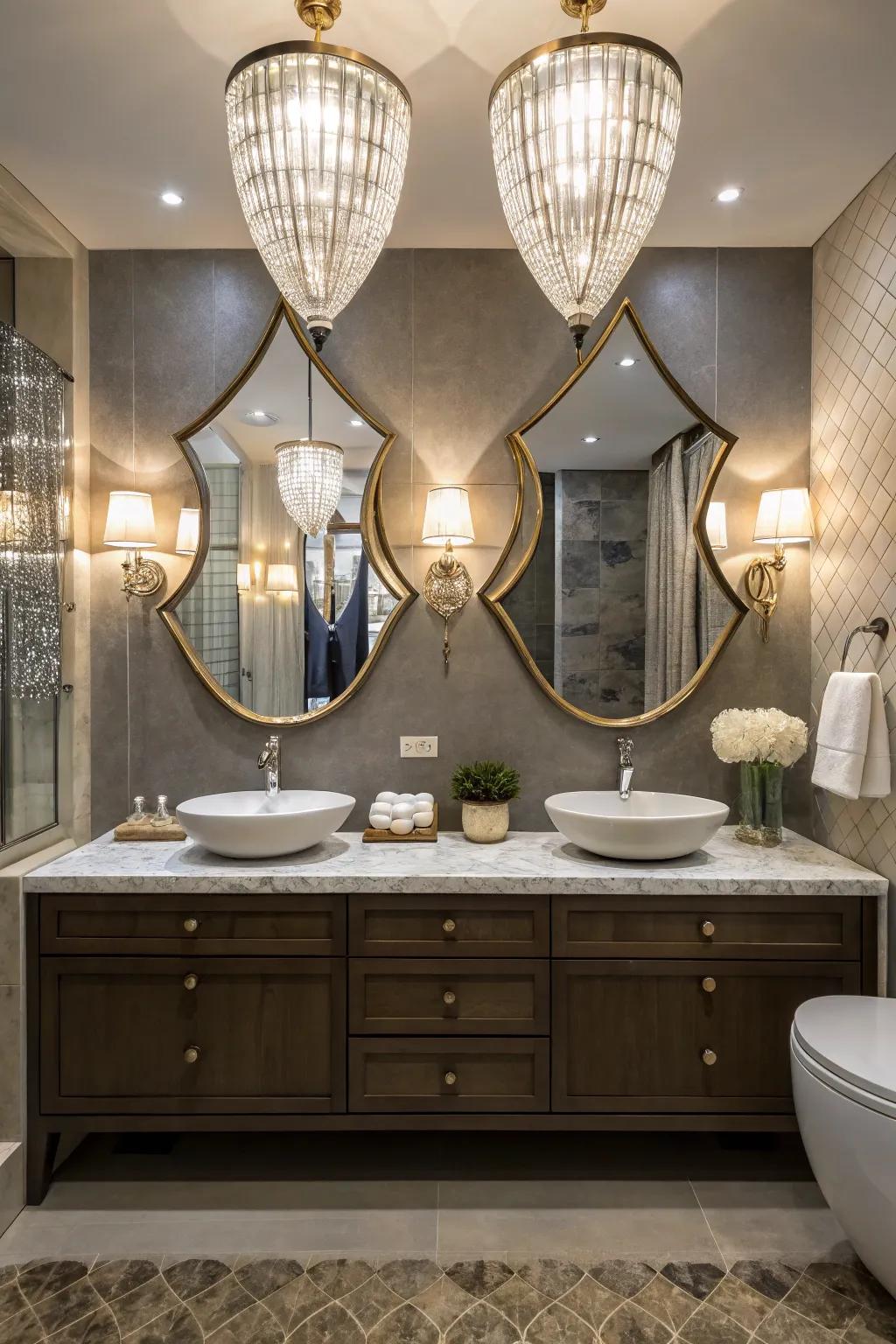 Mirrors and lighting can transform the look and feel of your bathroom.