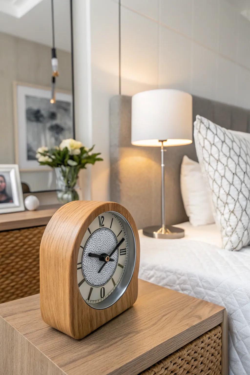 Add texture and intrigue with clocks made from unique materials.