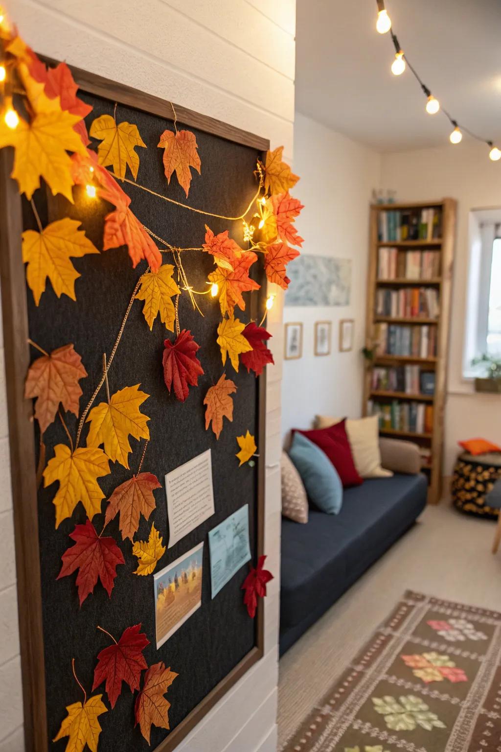 Stay in tune with nature by updating your board with seasonal themes.