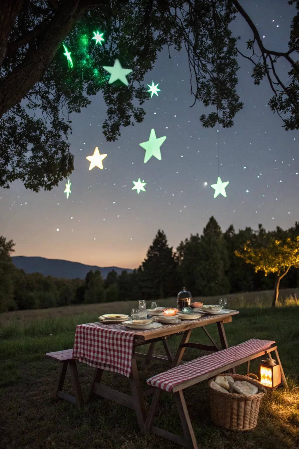 Enjoy a whimsical breakfast under the stars.