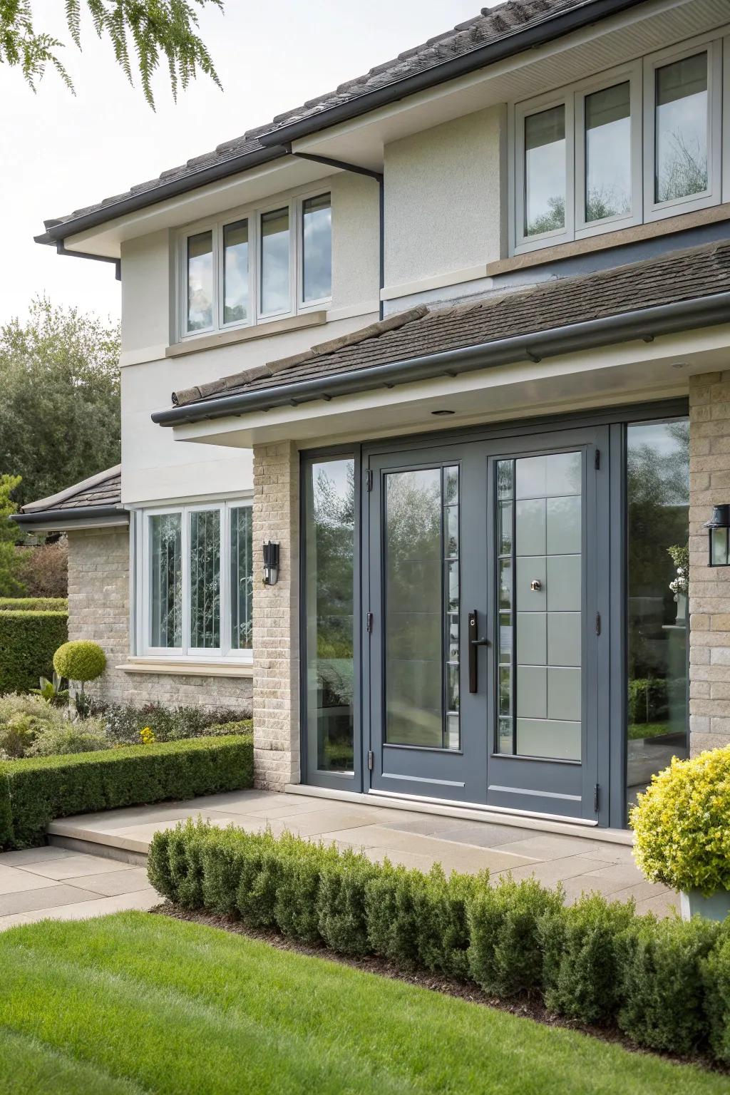 Modern windows and doors bring new life to this home.