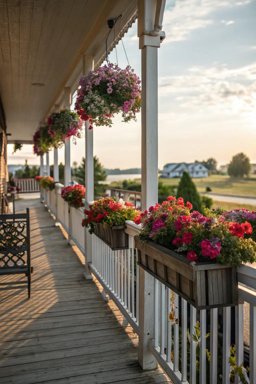 Planter boxes bring nature to your railings