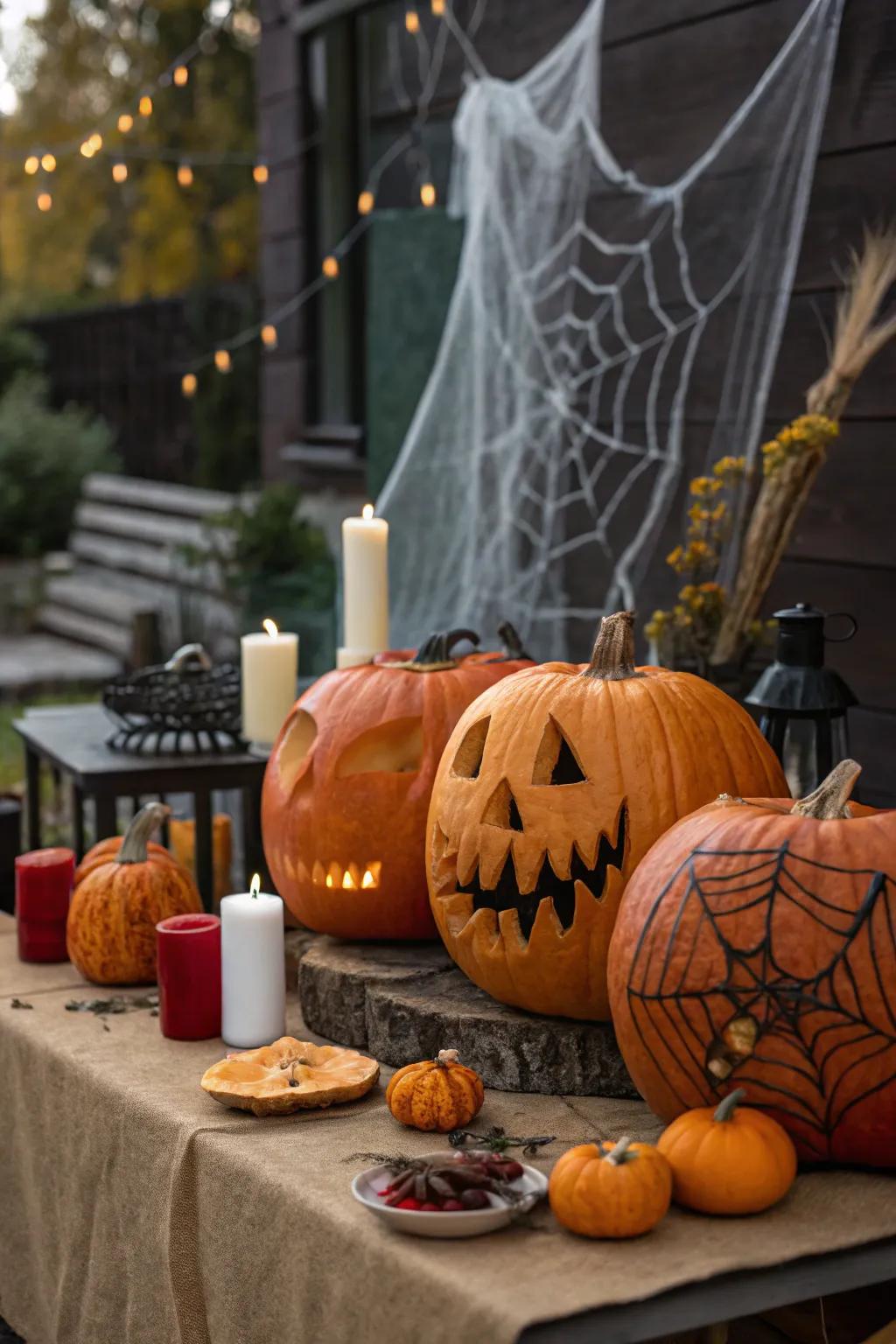 Show off your carving skills in a pumpkin parade.