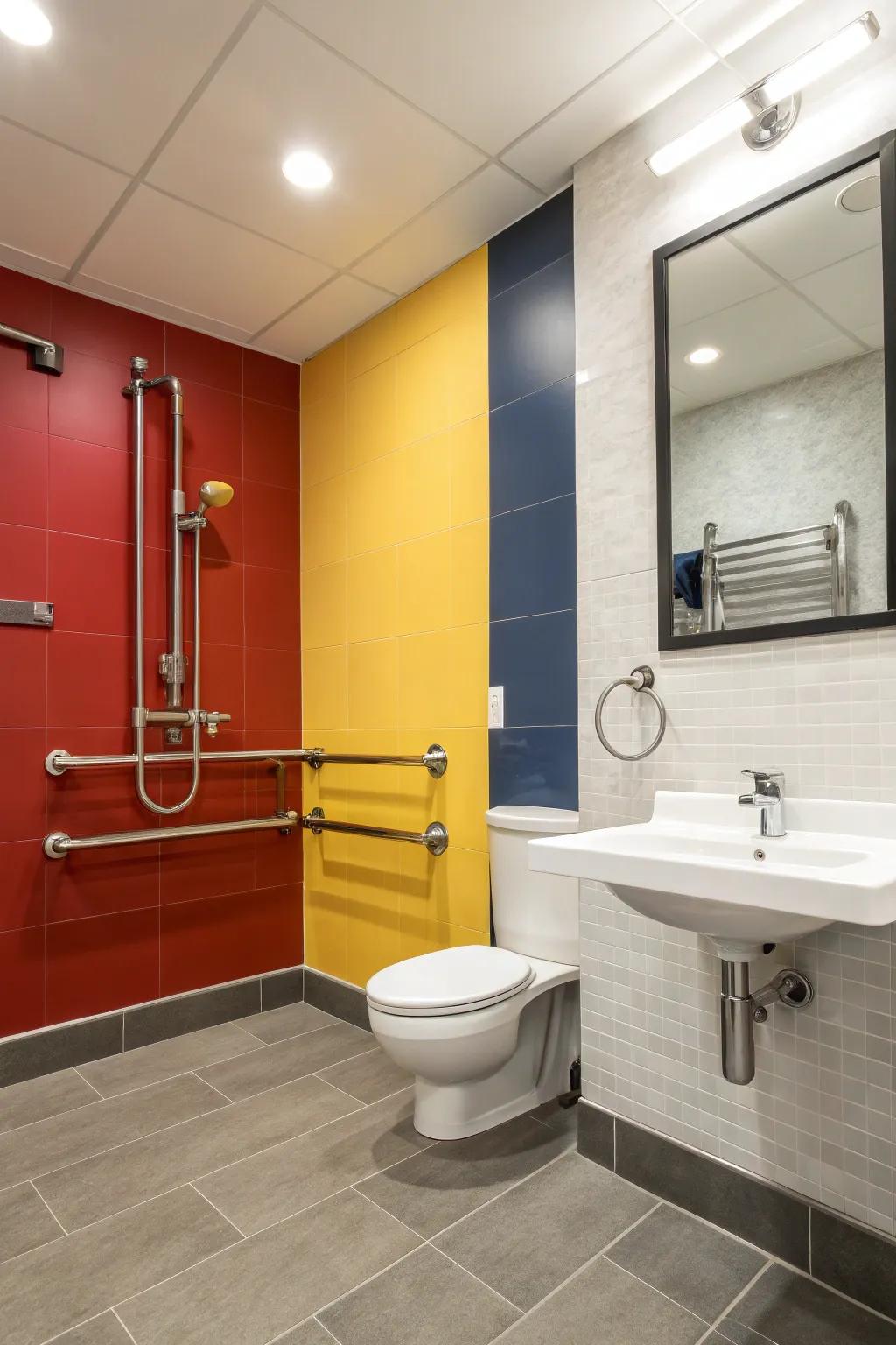 Contrasting colors enhance visibility and add visual appeal.