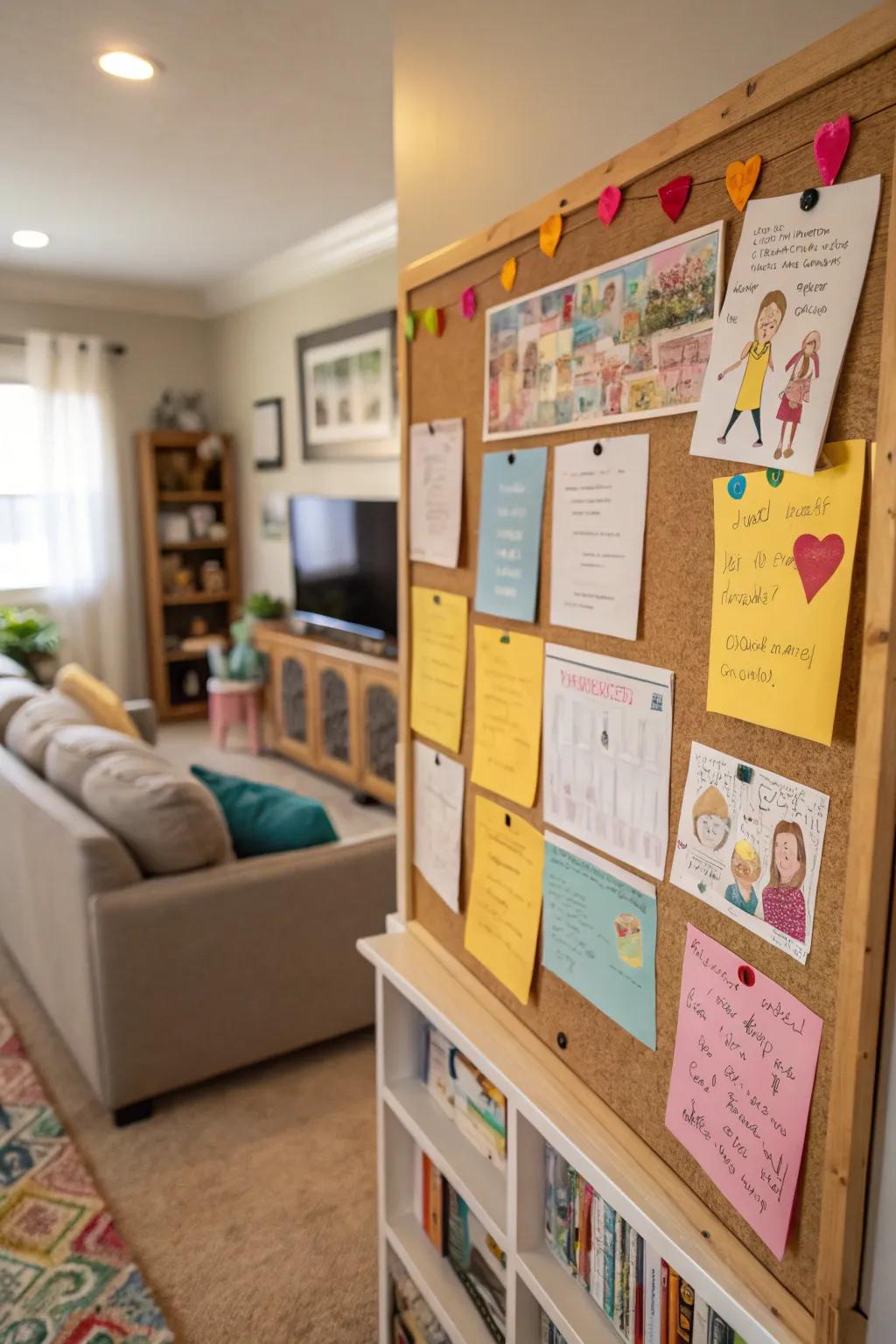 Foster family communication with this inviting message board.