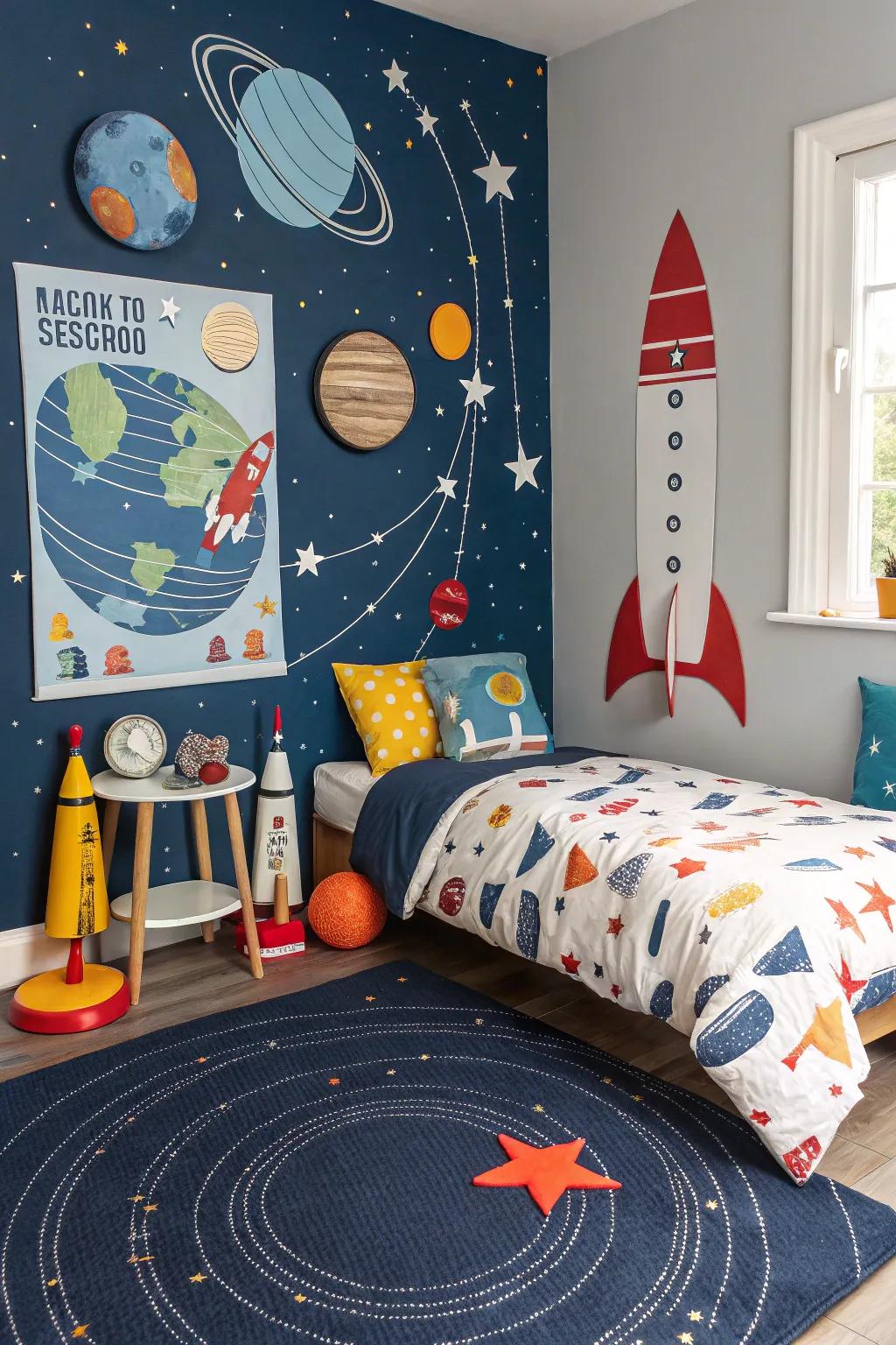 Themed decor turns a room into a world of adventure.