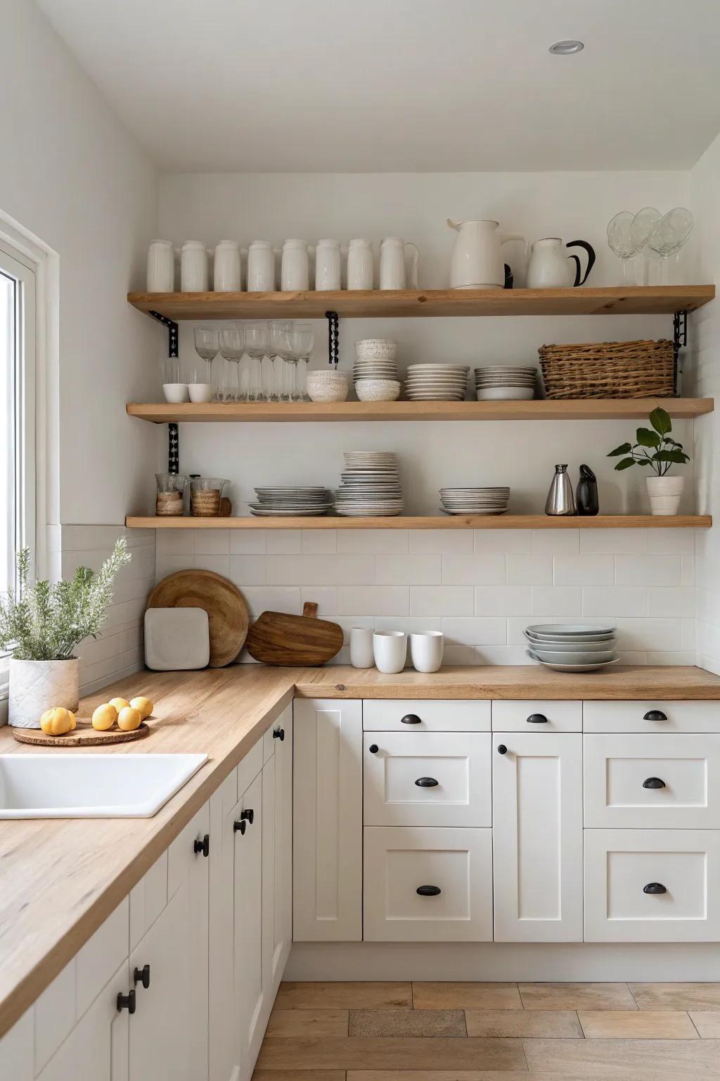 A minimalist approach with clean lines can create a serene and functional kitchen environment.