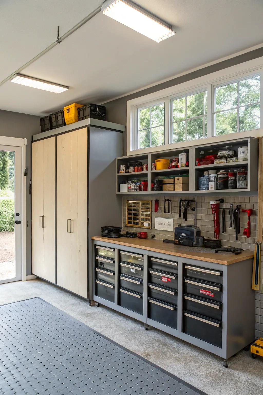 Smart storage keeps your man cave tidy and functional.