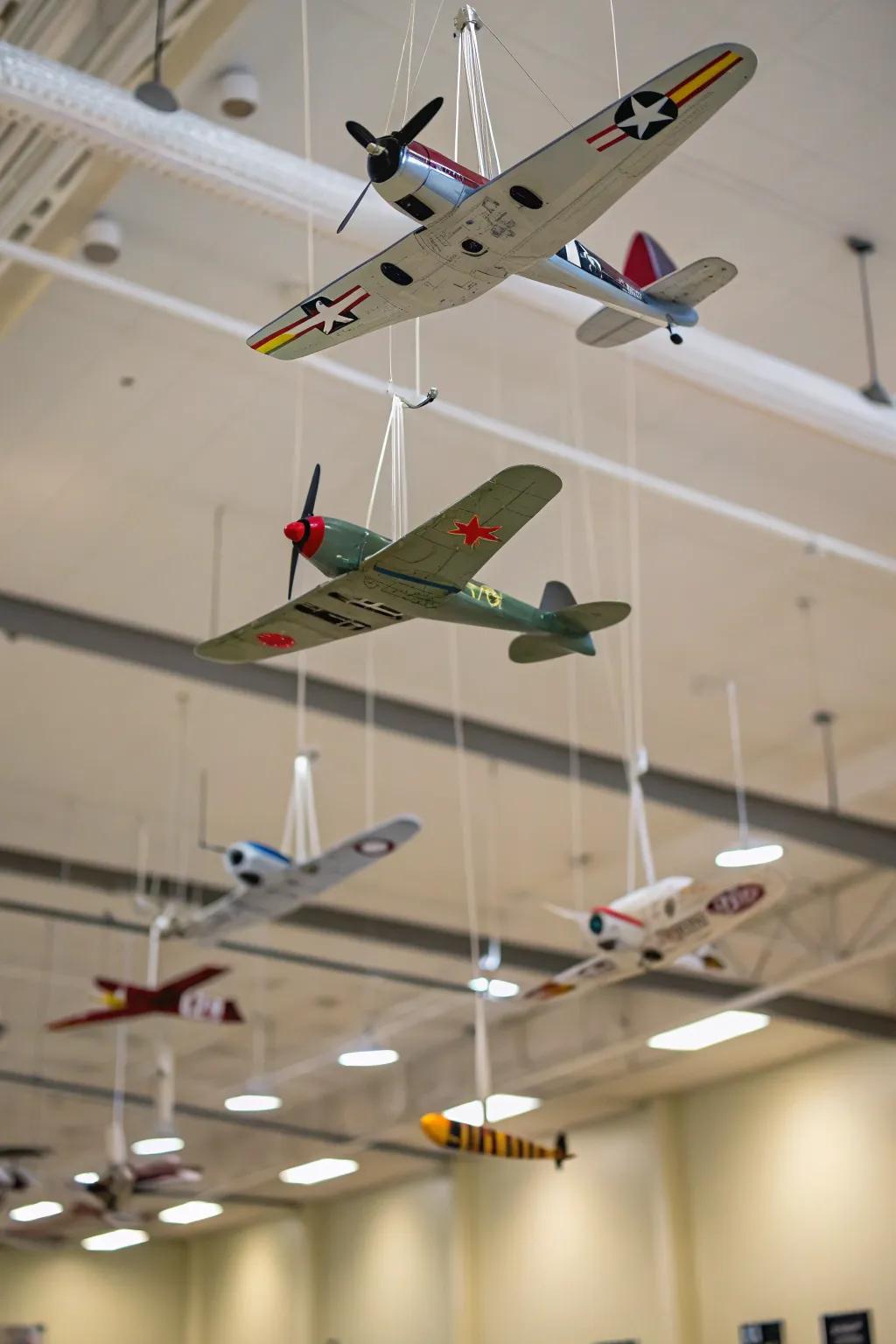 Hanging displays bring a sense of whimsy and motion to your space.
