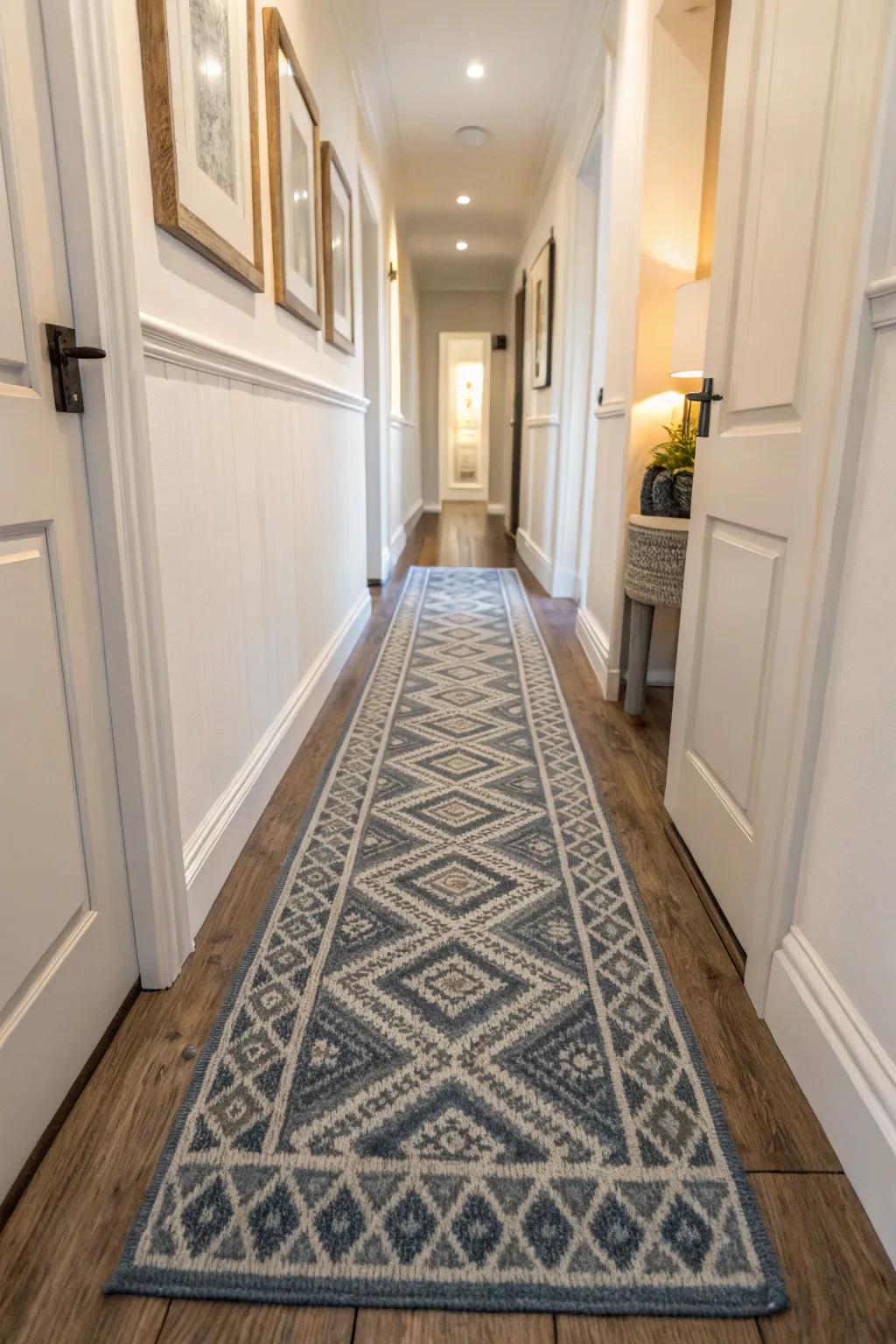 Runners add warmth and direction to your hallway.