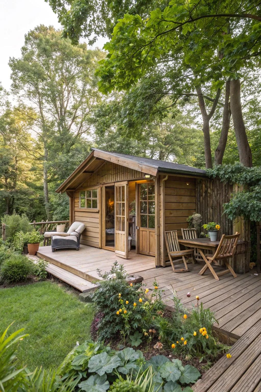 An outdoor deck expands your living area into nature.