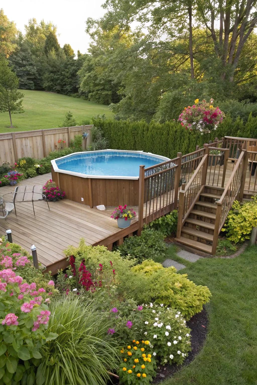 Maximize space with a compact deck design.