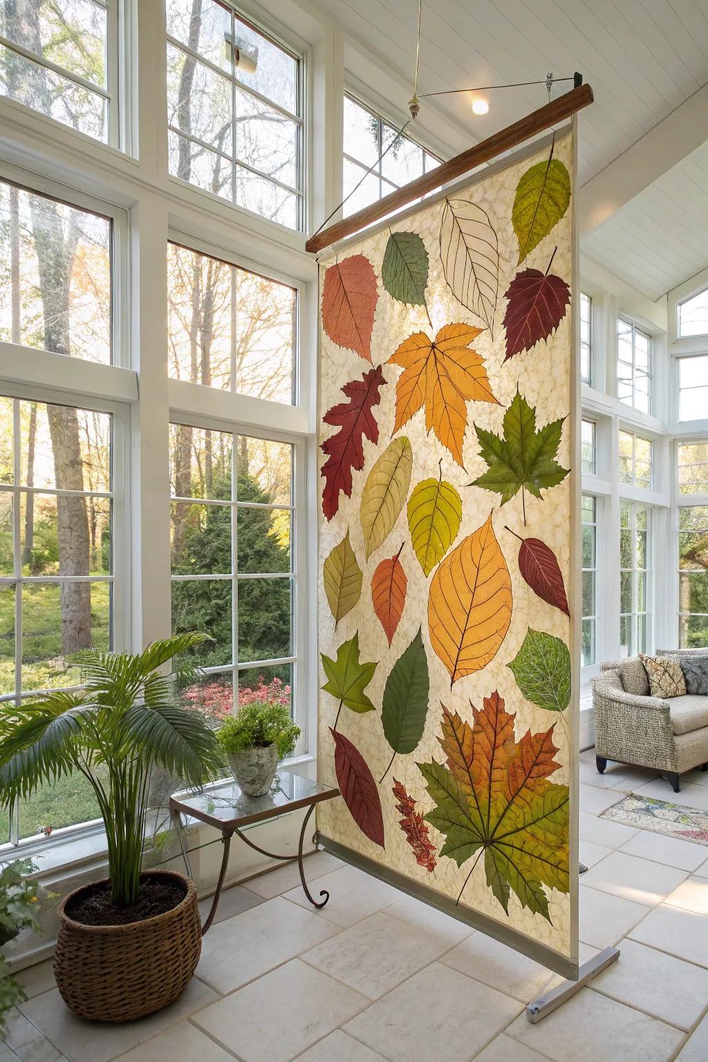 Nature-inspired abstractions bring the outdoors in.