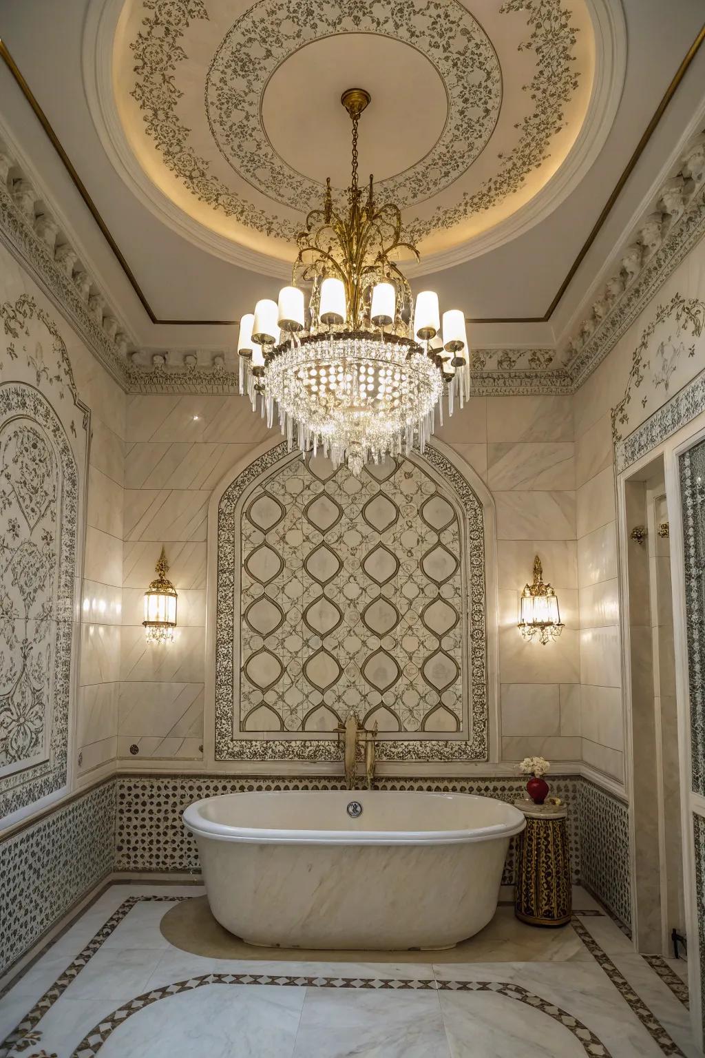 Ornate details add elegance and a personal touch to your bathroom.