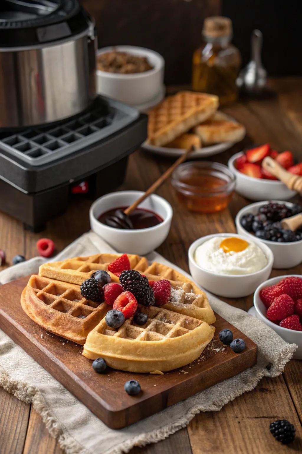 Dive into a DIY waffle wonderland.