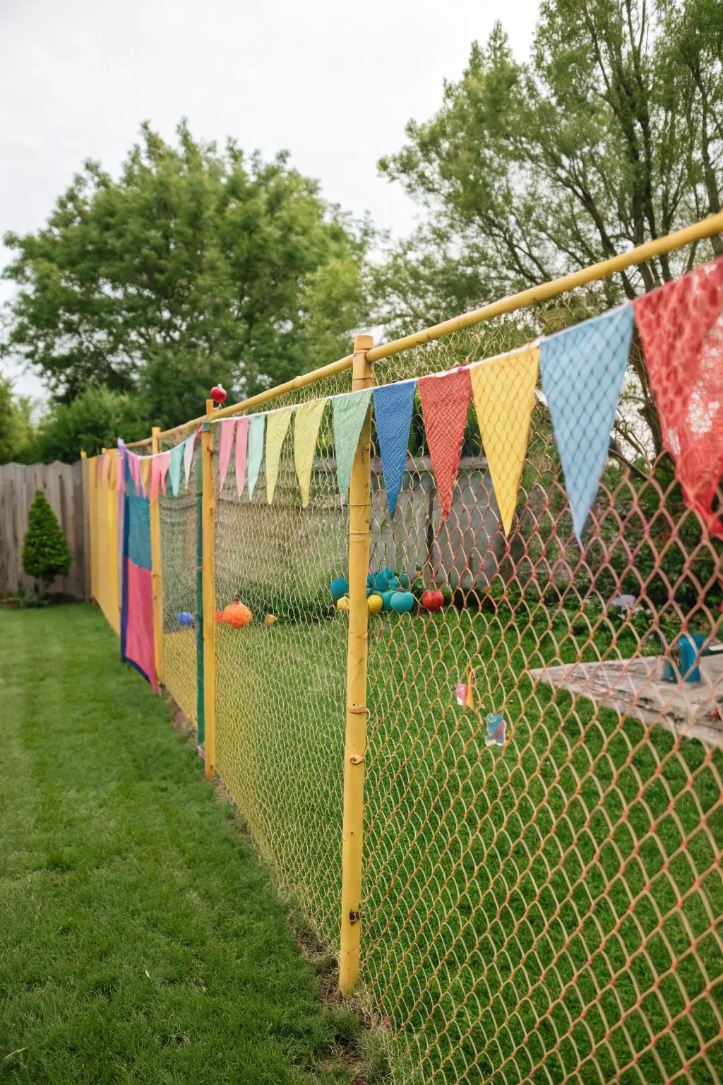 Mesh banners add a personal touch to your fence.