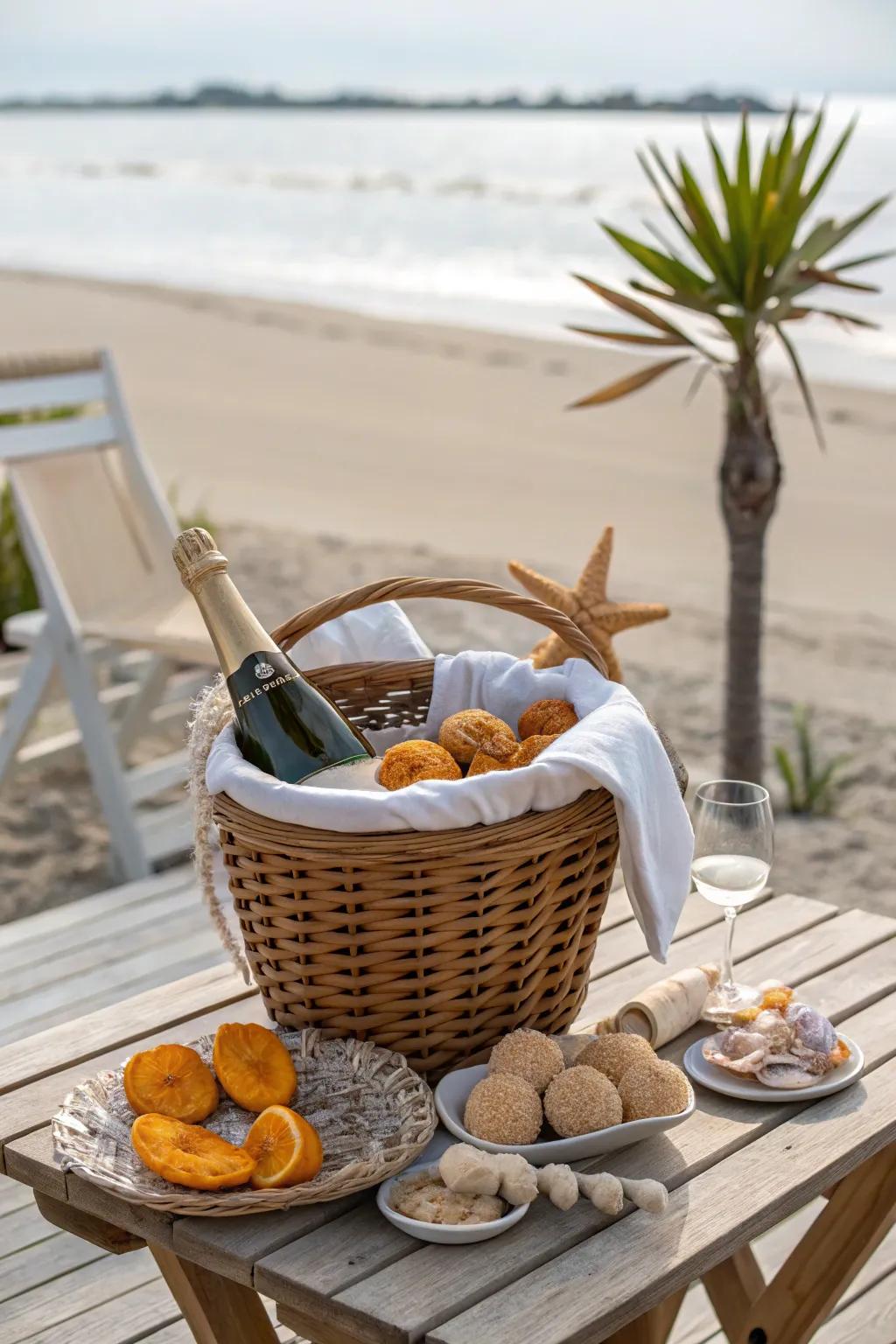 Tropical escape with dried mango slices and coconut macaroons.