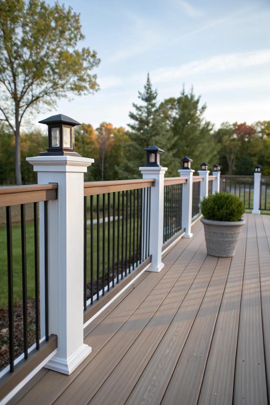 Personalize your railing with custom design elements for a unique touch.