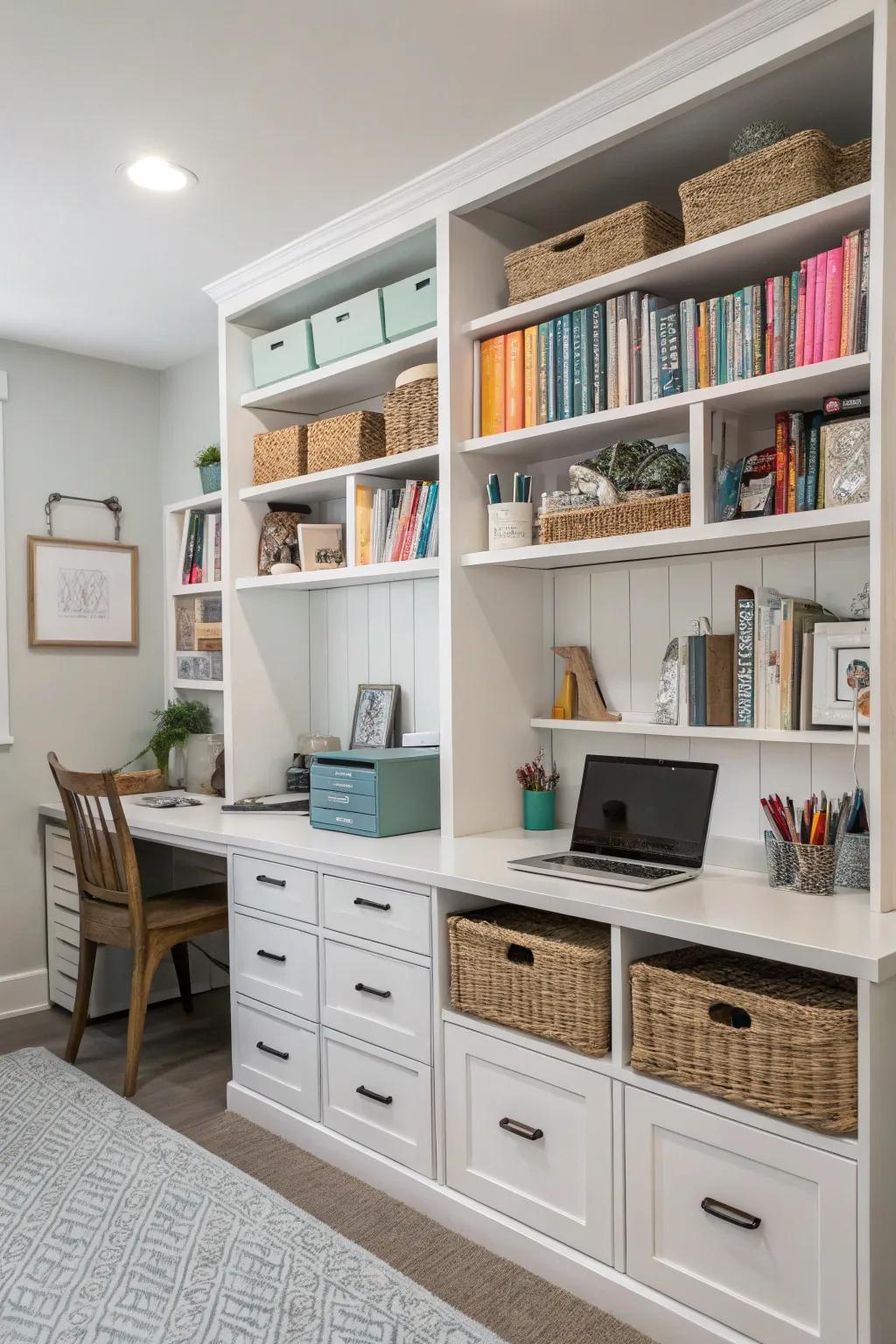 Functional organization keeps your office clutter-free.