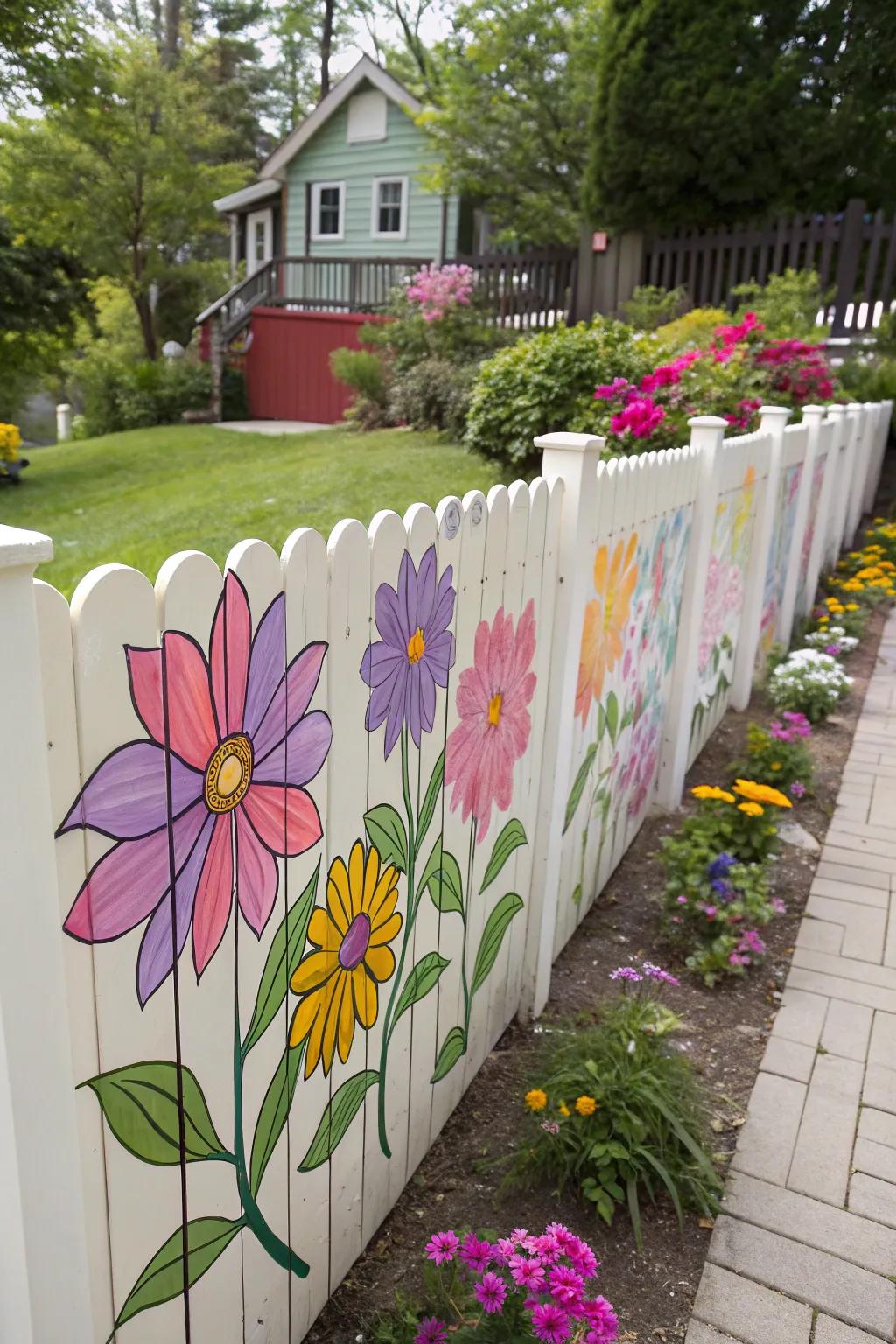 Murals personalize your fence, turning it into a canvas of creativity.