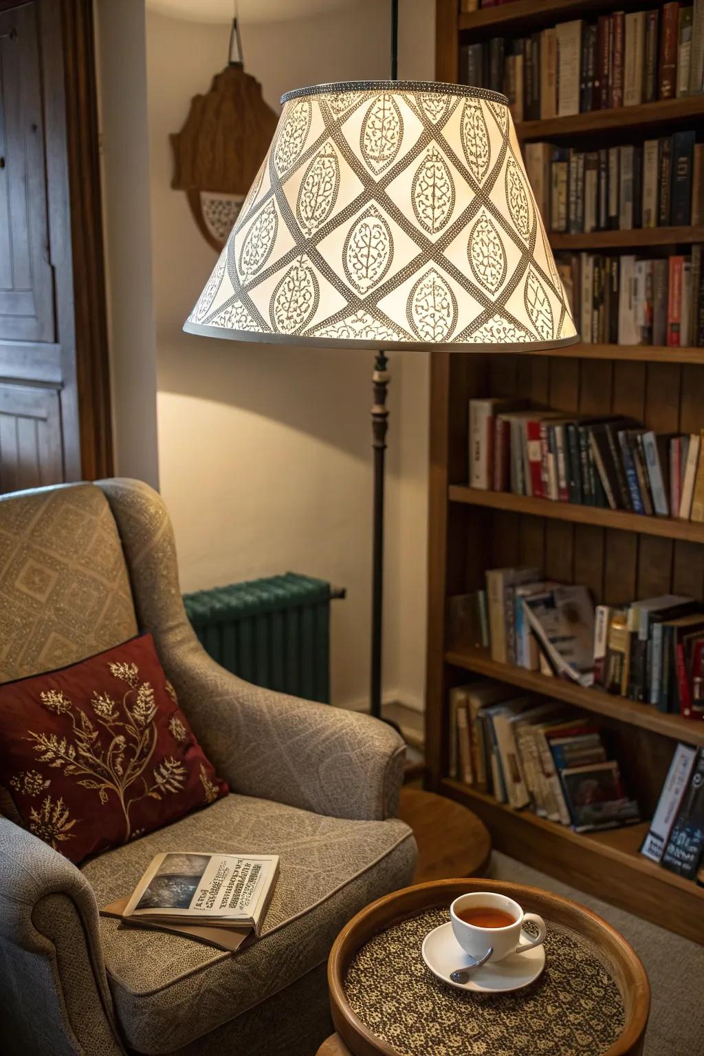 Engraved lampshades add a touch of artistry and magic to any space.